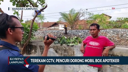 Terekam cctv, pencuri dorong mobil box milik seorang apoteker