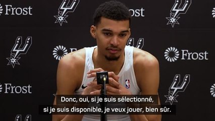 Spurs - Wembanyama veut disputer les JO 2024 : "Si je suis disponible, je veux jouer"