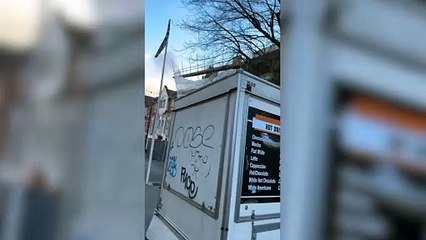 Storm Henk pulls down scaffolding