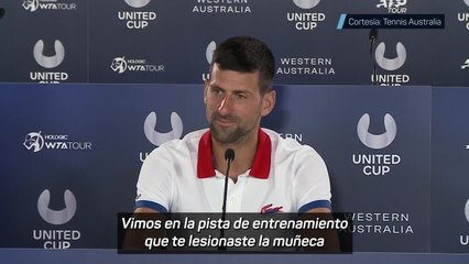 Djokovic y su lesión de muñeca