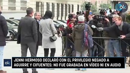 Jenni Hermoso declaró con el privilegio negado a Aguirre y Cifuentes- no fue grabada en vídeo ni en audio