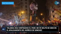 Yolanda Díaz contradice el PSOE: no ve delito de odio en el apaleamiento del muñeco de Sánchez