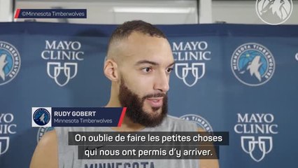 Timberwoles - La méthode de Gobert pour gagner : "Continuer à faire le sale boulot"