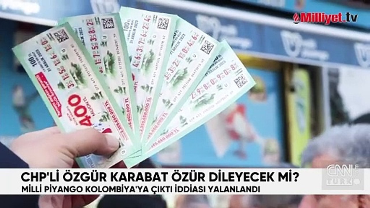CHP'li Özgür Karabat özür dileyecek mi? "Milli Piyango Kolombiya'ya çıktı" iddiası yalanlandı