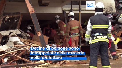 Terremoto in Giappone: 62 vittime, si cercano superstiti. Meteo e altre scosse complicano i soccorsi