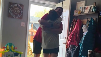 Military Brother Returns Home To Surprise Sister Battling Leukemia | Happily TV