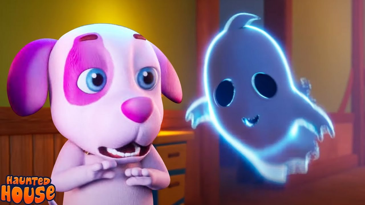 There Is The Ghost In The House, Halloween Rhyme And Spooky Cartoon Video