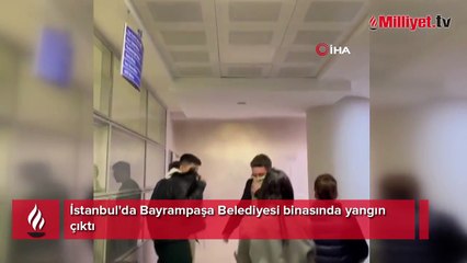 Bayrampaşa Belediye binasında yangın! Çok sayıda itfaiye sevk edildi