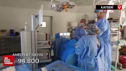 Kayseri Şehir Hastanesi'nde nüfusun 2 buçuk katı hasta tedavi edildi