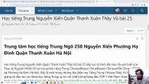 Học tiếng Trung Nguyễn Xiển Phường Hạ Đình Quận Thanh Xuân Hà Nội bài 25 giáo trình Hán ngữ 3 ChineMaster