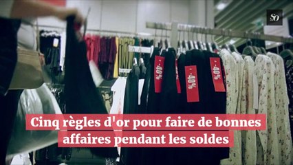 Cinq règles d'or pour faire de bonnes affaires pendant les soldes