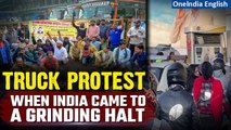 Truckers Controversy Erupts: Truckers Protest Stringent Hit-and-Run Law in India| Oneindia