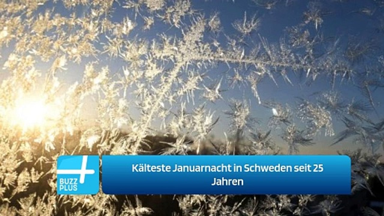 Kälteste Januarnacht in Schweden seit 25 Jahren