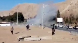 EXCLUSIF : Les premiers instants de la première explosion à Kerman, en Iran.