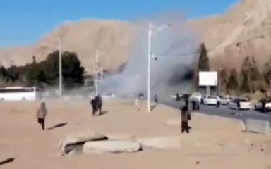EXCLUSIF : Les premiers instants de la première explosion à Kerman, en Iran.