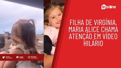 Filha de Virgínia, Maria Alice chama atenção em vídeo hilário; confira