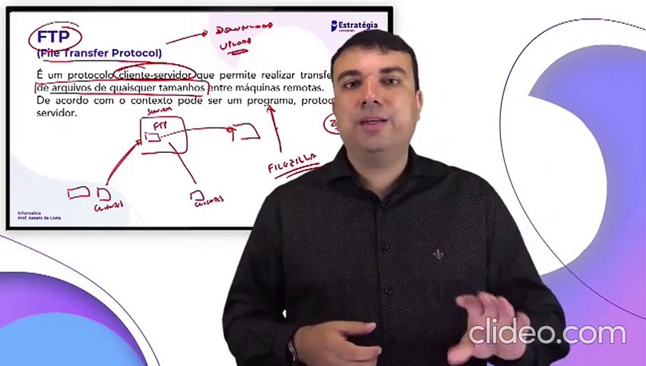 27. Protocolos de comunicação - FTP e P2P - Informática