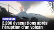 Indonésie : Plus de 2.000 personnes évacuées après l’éruption d’un volcan sur l’île de Florès