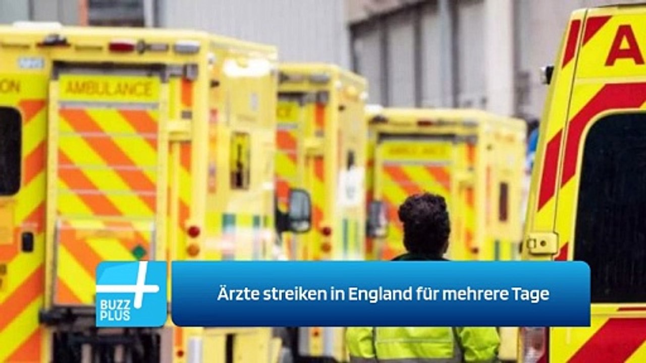 Ärzte streiken in England für mehrere Tage