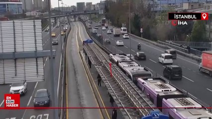 İstanbul’da metrobüsün üstünde yolculuk yaptı: O anlar kamerada