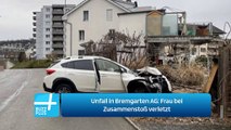 Unfall in Bremgarten AG: Frau bei Zusammenstoß verletzt