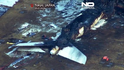 شاهد: خمسة قتلى في اصطدام طائرتين بمطار هانيدا في طوكيو