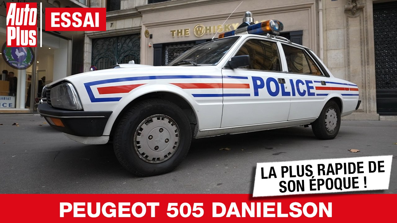 Essai PEUGEOT 505 DANIELSON : la voiture de police la plus rapide de ...
