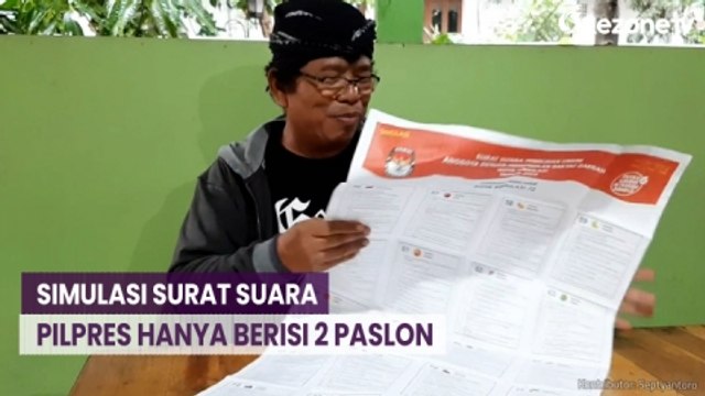 PDIP Solo Protes Simulasi Surat Suara Pilpres Hanya Berisi 2 Paslon