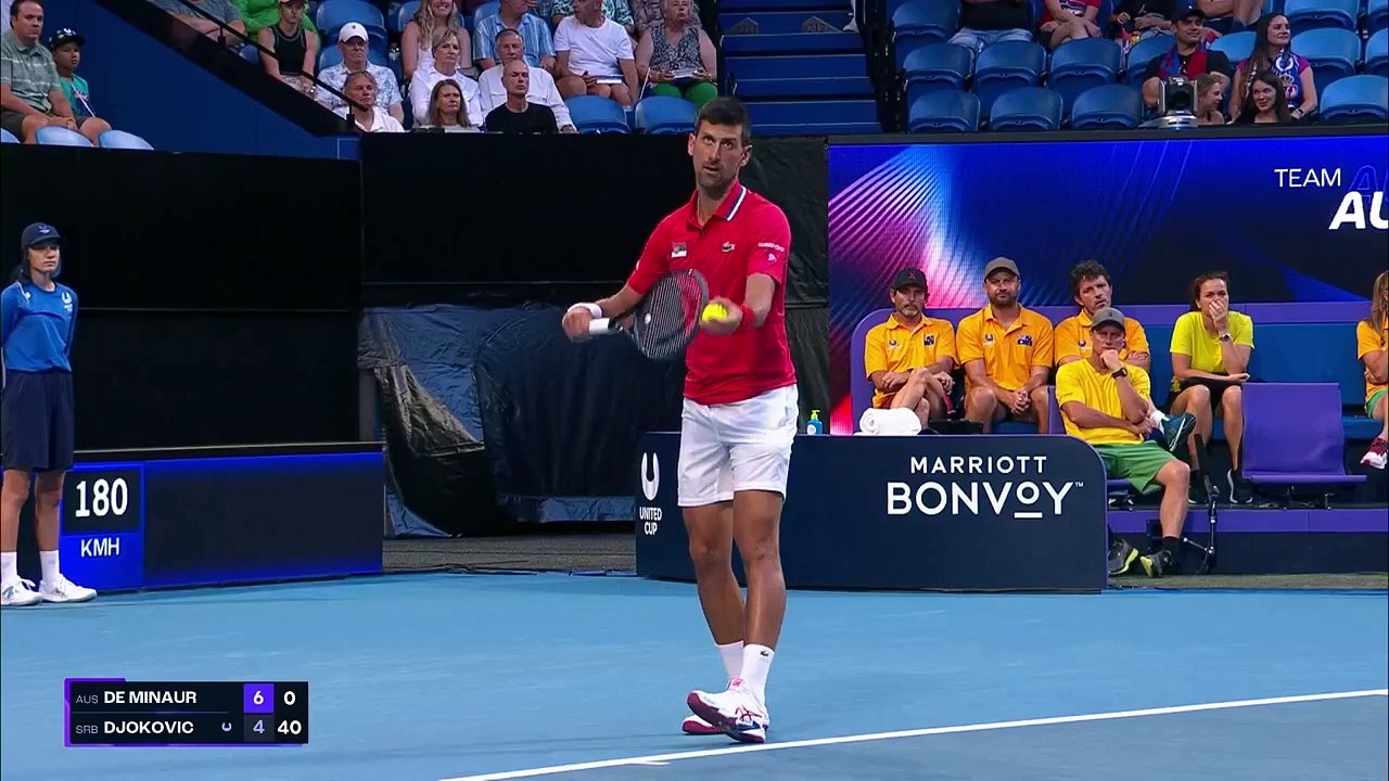 De Minaur stuns Djokovic as Australia beat Serbia - video Dailymotion