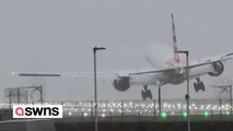 American Airlines flight makes wild landing at Heathrow Airport
