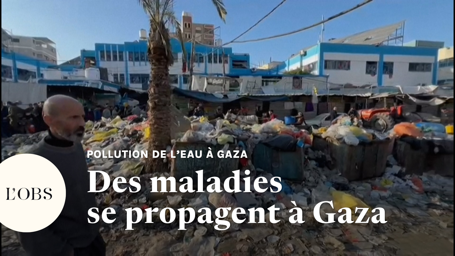 Gale, maladies gastro-intestinales ou du système respiratoire... A Gaza, la situation sanitaire inquiète