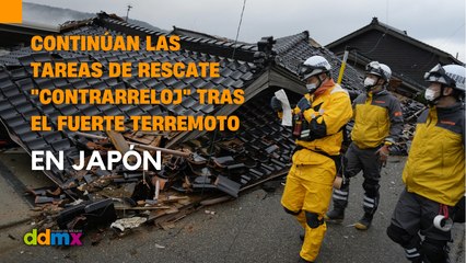 Continúan las tareas de rescate "contrarreloj" tras el fuerte terremoto en Japón