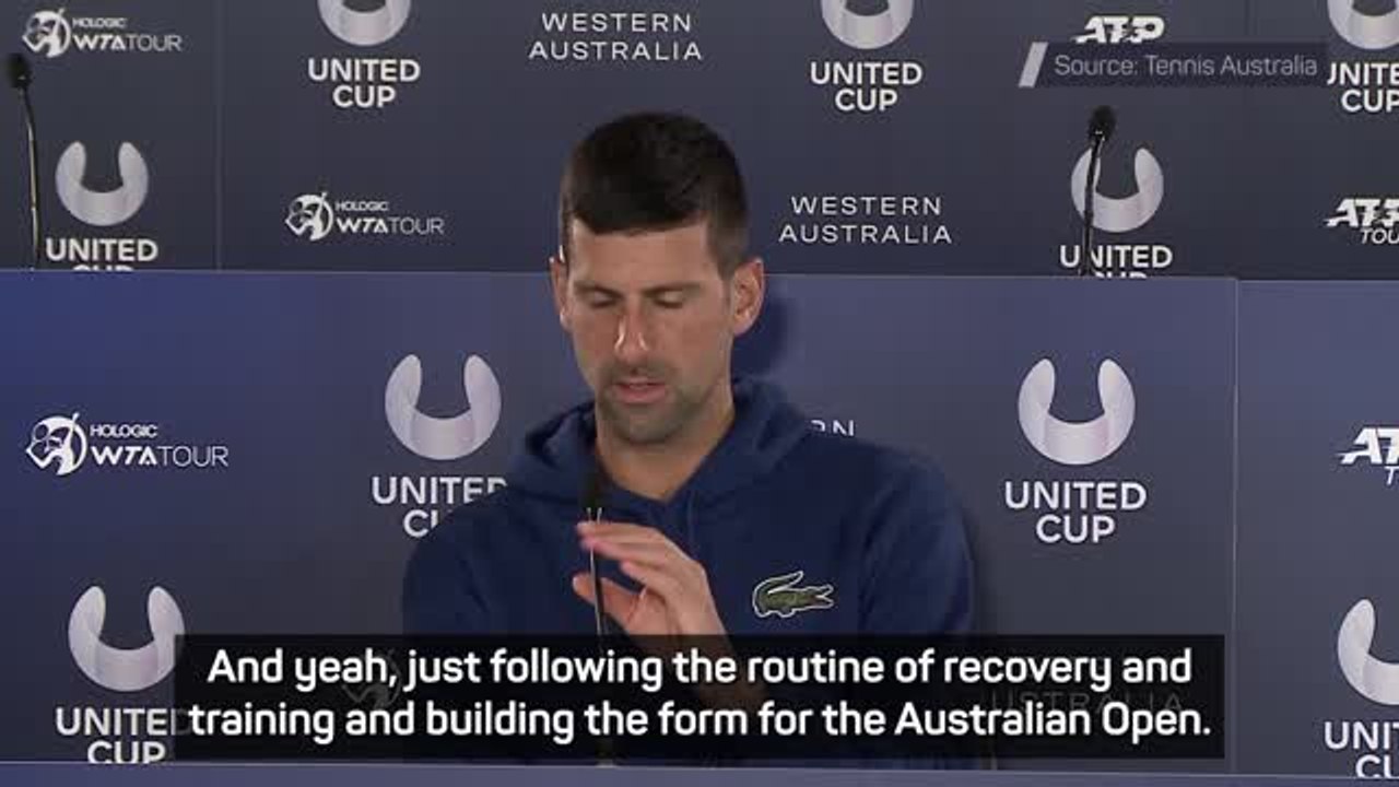 Djokovic feeling in 'right shape' for Australia...