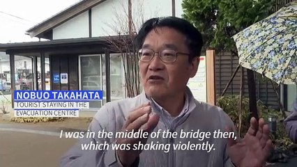 Japanese seek shelter in evacuation centre following deadly earthquake