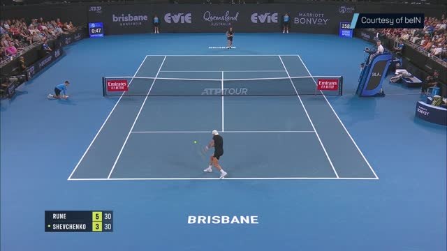 Rune survives Shevchenko test to reach Brisbane quarters