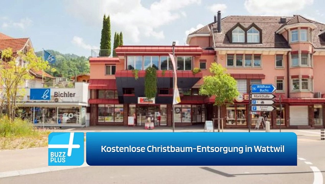 Kostenlose Christbaum-Entsorgung in Wattwil