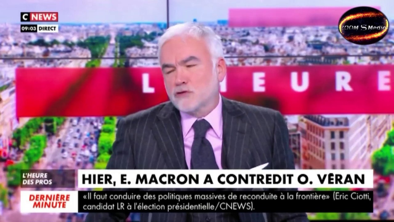 Clash avec Pascal Praud animateur de télévision.