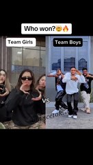 Which team won  Team boys or girls   Via @4 GIRLS TEAM