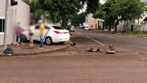 Crianças são socorridas pelo Siate após acidente na Rua Cuiabá