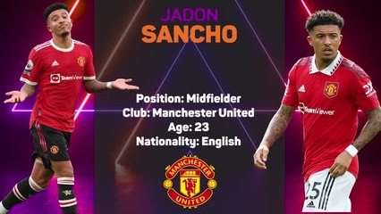 Opta Profile - Jadon Sancho