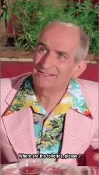 Louis de Funes et ses répliques en anglais.