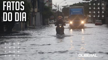 Chuva causa alagamentos e transtornos a motoristas e pedestres em Belém