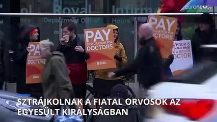 Megkezdődött a brit rezidensek történelmi sztrájkja