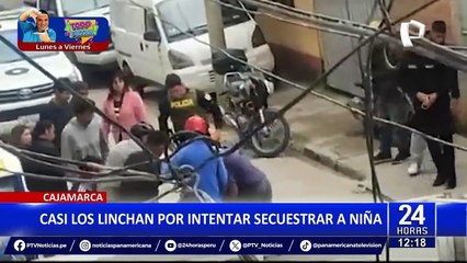 Cajamarca: sujetos se salvan de ser linchados por intentar secuestrar a una niña