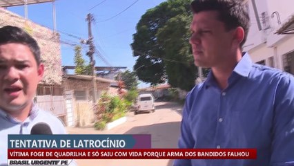 Vítima foge de quadrilha e só saiu com vida porque a arma dos bandidos falhou