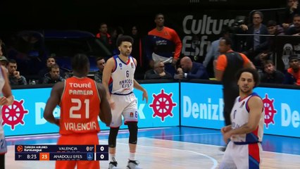 Özet | Valencia - Anadolu Efes: 93-88 | 18. Hafta - THY Euroleague | 2023-24 Sezonu
