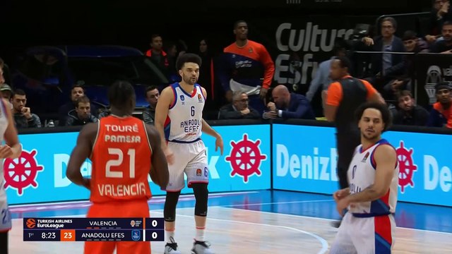 Özet | Valencia - Anadolu Efes: 93-88 | 18. Hafta - THY Euroleague | 2023-24 Sezonu