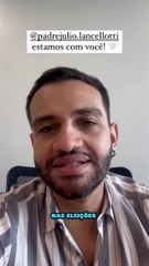 Fabio Felix presta solidariedade ao Padre Júlio Lancellotti