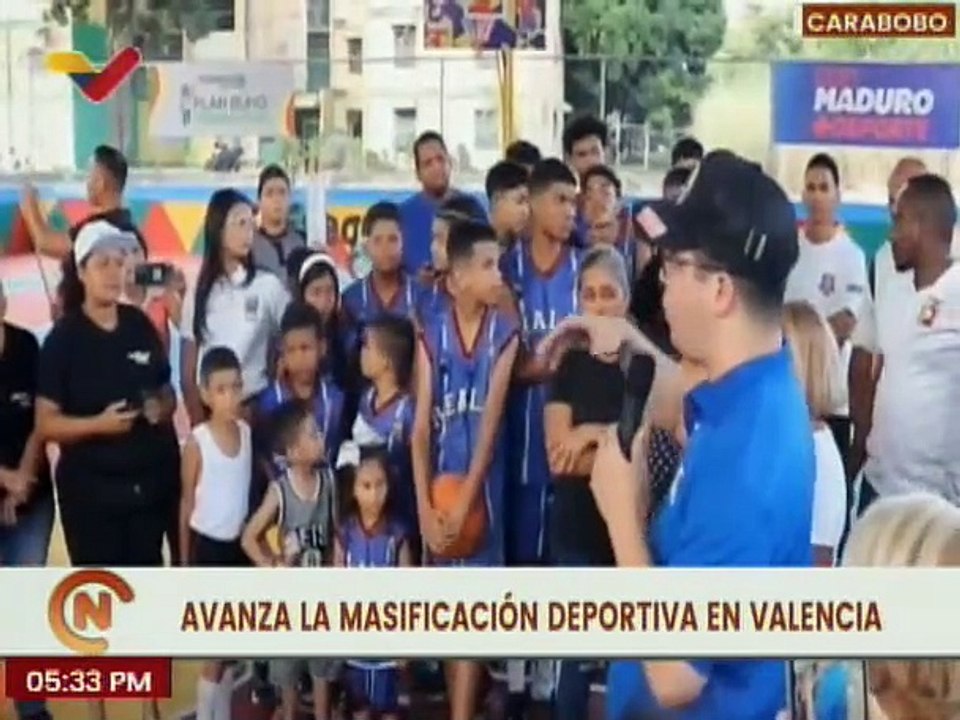 Gobierno Nacional reinaugura espacios deportivos en el mcpio. Valencia del estado Carabobo