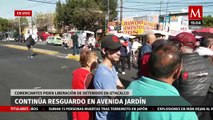 Comerciantes exigen la liberación de detenidos tras balacera en Iztacalco